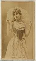 Free download Mlle. Sirene, from the Actors and Actresses series (N45, Type 8) for Virginia Brights Cigarettes free photo or picture to be edited with GIMP online image editor