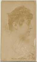 Free download Mlle. Waldro, from the Actors and Actresses series (N45, Type 8) for Virginia Brights Cigarettes free photo or picture to be edited with GIMP online image editor