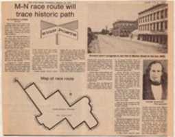 Free download M-N race route will trace historic path (San Jose News, March 16, 1978) free photo or picture to be edited with GIMP online image editor