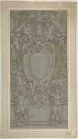 Free download Modello for Ceiling Fresco with Papal Coat of Arms free photo or picture to be edited with GIMP online image editor