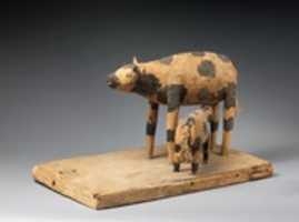 Free download Model of a Cow and Her Calf free photo or picture to be edited with GIMP online image editor