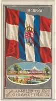 Free download Modena, from the City Flags series (N6) for Allen & Ginter Cigarettes Brands free photo or picture to be edited with GIMP online image editor
