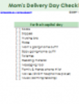 Unduh gratis Templat DOC, XLS atau PPT Moms Delivery Day Checklist gratis untuk diedit dengan LibreOffice online atau OpenOffice Desktop online