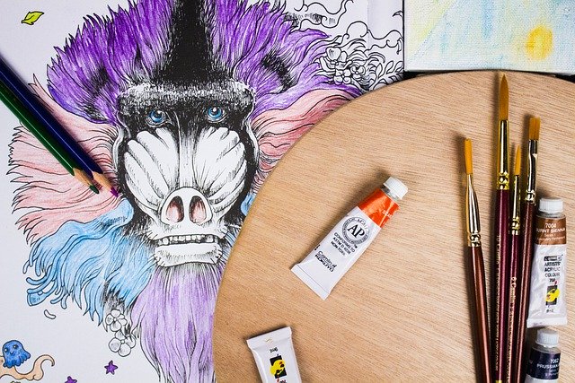 Free download monkey primate ape paint brushes free picture to be edited with GIMP free online image editor