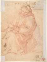Free download Monk with Crucifix (Recto); Monk with Book (Verso) free photo or picture to be edited with GIMP online image editor