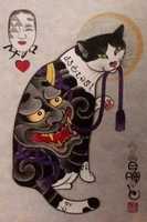 Free download Monmon Japanese Cats Tattoo Designs free photo or picture to be edited with GIMP online image editor