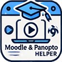 Moodle  Panopto Helper  screen for extension Chrome web store in OffiDocs Chromium