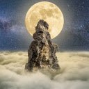 Moon and Mountain  screen for extension Chrome web store in OffiDocs Chromium