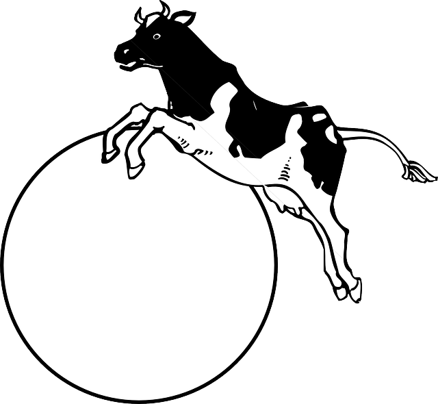 Free download Moon Cow Jumping - Free vector graphic on Pixabay free illustration to be edited with GIMP free online image editor