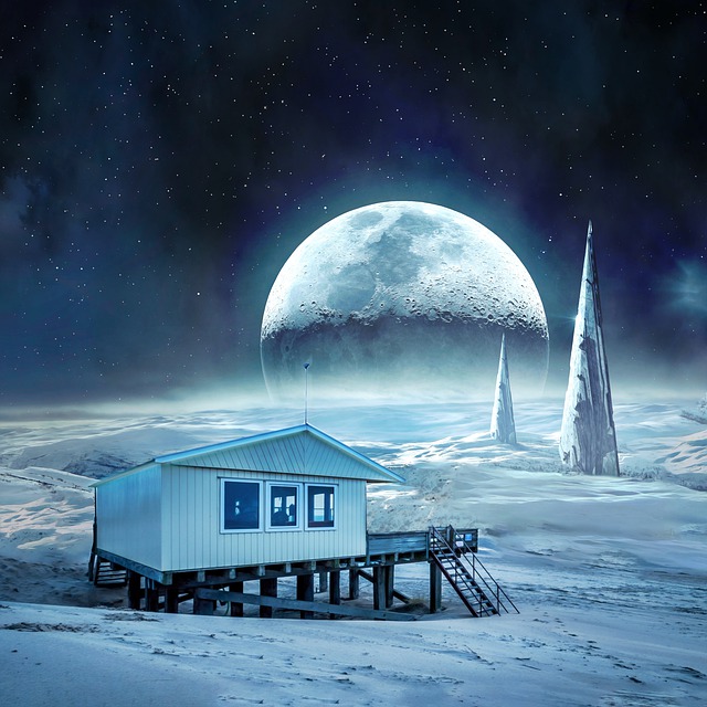 Bezpłatne pobieranie obrazu Moon House Deck Base Fantasy do edycji za pomocą darmowego internetowego edytora obrazów GIMP