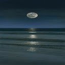 Moonlit night sea wallpaper  screen for extension Chrome web store in OffiDocs Chromium