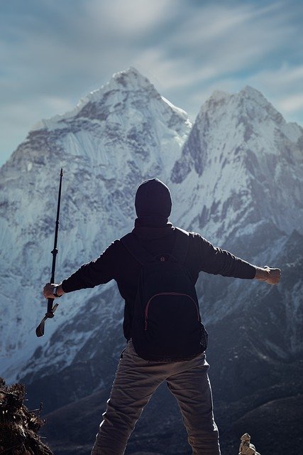 Free download mountain backpack silhouette free picture to be edited with GIMP free online image editor