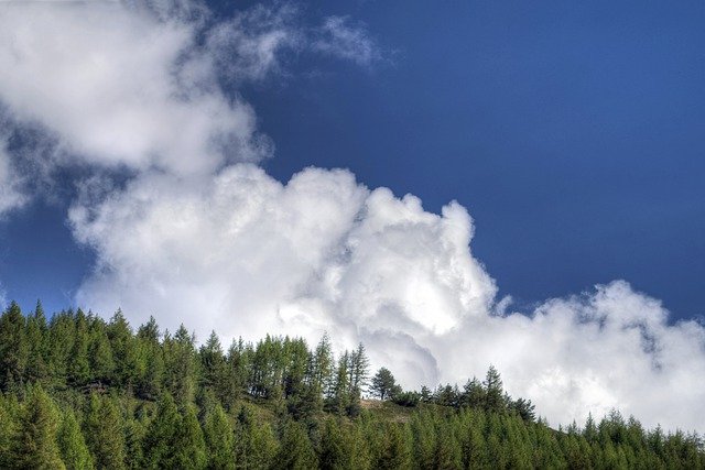 Descarga gratuita montaña cloudscape nubes cielo imagen gratis para editar con GIMP editor de imágenes en línea gratuito