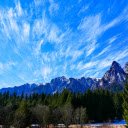 Mountains and Blue Clouds  screen for extension Chrome web store in OffiDocs Chromium