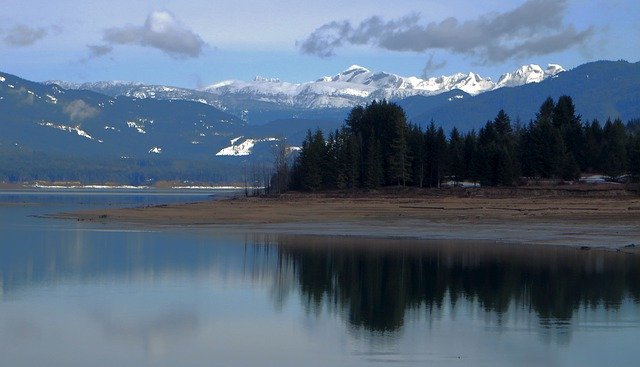 Free download mountain scene lake view landscape free picture to be edited with GIMP free online image editor