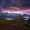 Mountains grow on the lake  screen for extension Chrome web store in OffiDocs Chromium