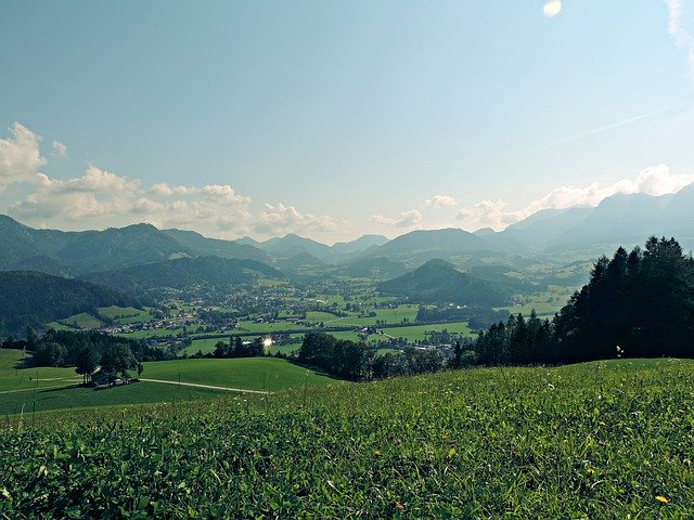 Free download mountains hills grass green view free picture to be edited with GIMP free online image editor
