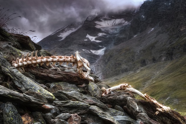 Free download mountain skeleton bone thunderstorm free picture to be edited with GIMP free online image editor