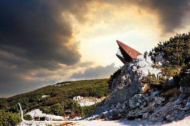 Muat turun percuma gambar landskap gunung krippenstein percuma untuk diedit dengan editor imej dalam talian percuma GIMP
