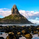 Mountains, rocks, water and clouds  screen for extension Chrome web store in OffiDocs Chromium