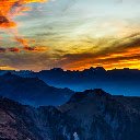Mountains Sunset 4K  screen for extension Chrome web store in OffiDocs Chromium