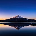 Mount Fuji by the Lake at Sunset  screen for extension Chrome web store in OffiDocs Chromium
