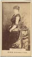 Free download Mrs. Langtry, from the Actors and Actresses series (N45, Type 1) for Dixie Cigarettes free photo or picture to be edited with GIMP online image editor