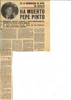Free download MUERTE DE PEPE PINTO Diario Pueblo 7 Noviembre 1969 free photo or picture to be edited with GIMP online image editor