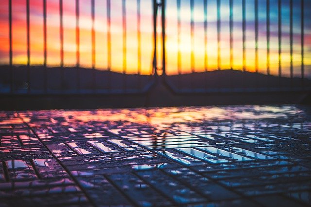 Free download multicoloured reflection rain free picture to be edited with GIMP free online image editor