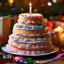 Multi layer birthday cake  screen for extension Chrome web store in OffiDocs Chromium