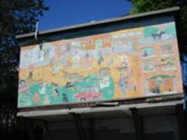 Free download Murals at the Lloyd G. Balfour Riverwalk free photo or picture to be edited with GIMP online image editor