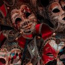 Musical masks  screen for extension Chrome web store in OffiDocs Chromium