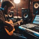 Musician and guitar  screen for extension Chrome web store in OffiDocs Chromium