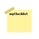 Écran myChecklist pour l'extension Chrome Web Store dans OffiDocs Chromium