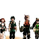 My Hero Academia Tenya Ochaco Izuku Katsuki Tsuyu Shoto Anime Theme  screen for extension Chrome web store in OffiDocs Chromium