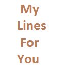 Ecranul My Lines For You pentru extensia magazinul web Chrome în OffiDocs Chromium