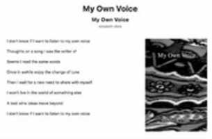 Gratis download My Own Voice gratis foto of afbeelding om te bewerken met GIMP online afbeeldingseditor