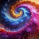 Mystical Cosmic Swirl  screen for extension Chrome web store in OffiDocs Chromium