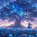 Mystical Fox in Moonlight  screen for extension Chrome web store in OffiDocs Chromium