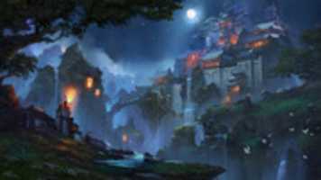 Free download Mythical Fantasy Asian Castle - Concept Art free photo or picture to be edited with GIMP online image editor