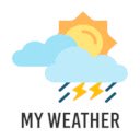 My Weather  screen for extension Chrome web store in OffiDocs Chromium
