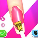 Tela do jogo Nail Salon Girls para extensão da loja virtual do Chrome no OffiDocs Chromium