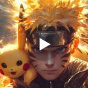 Naruto and Pikachu Live Wallpaper  screen for extension Chrome web store in OffiDocs Chromium