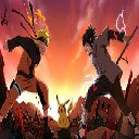 Naruto vs Sasuke with Pikachu Live Wallpaper  screen for extension Chrome web store in OffiDocs Chromium
