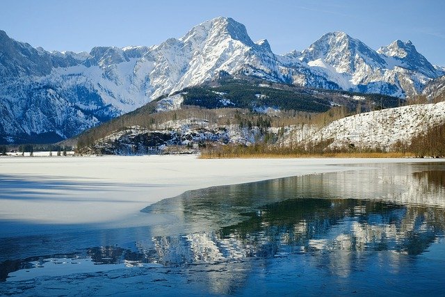 जीआईएमपी मुफ्त ऑनलाइन छवि संपादक के साथ संपादित करने के लिए प्रकृति परिदृश्य पहाड़ों झील मुक्त तस्वीर मुफ्त डाउनलोड करें