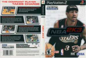 ดาวน์โหลด NBA 2K3 [SLUS 20476] ฟรี (Sony PlayStation 2) สแกน (1600DPI) รูปภาพหรือรูปภาพฟรีที่จะแก้ไขด้วยโปรแกรมแก้ไขรูปภาพออนไลน์ GIMP