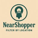 NearShopper Filter By Location  screen for extension Chrome web store in OffiDocs Chromium