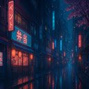 Neon Bento Cityscape  screen for extension Chrome web store in OffiDocs Chromium
