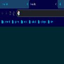 Layar gelap biru neon untuk ekstensi toko web Chrome di OffiDocs Chromium