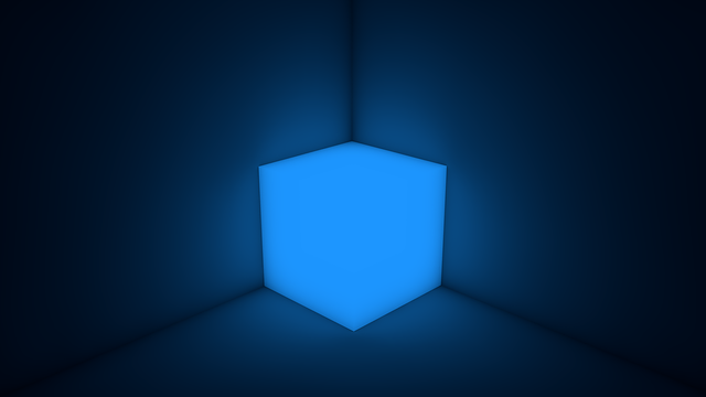 Free download Neon Cube Luminosity -  free illustration to be edited with GIMP free online image editor
